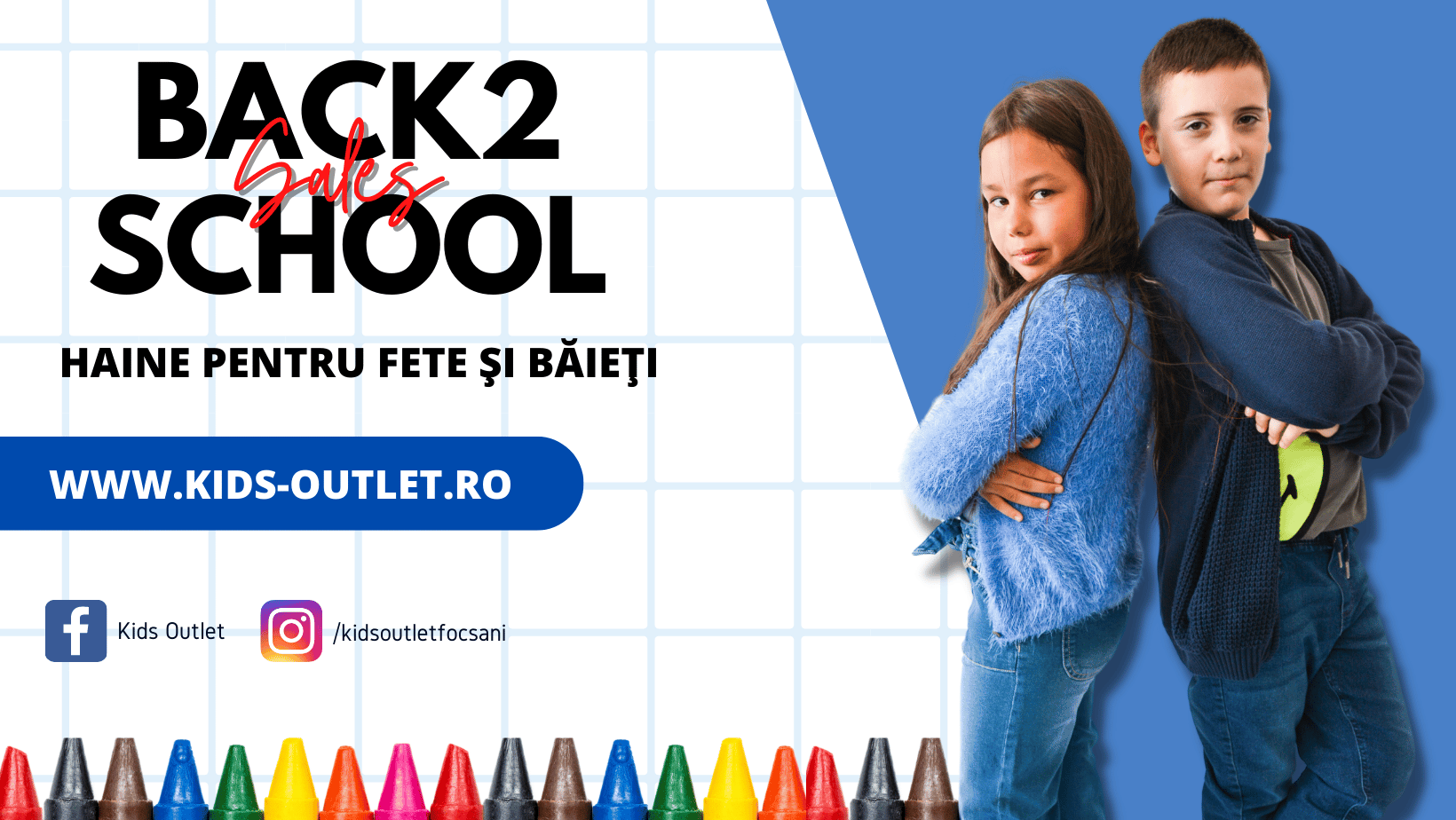 Kids Outlet dă startul noului an școlar cu zeci de produse vestimentare pentru copilul tău