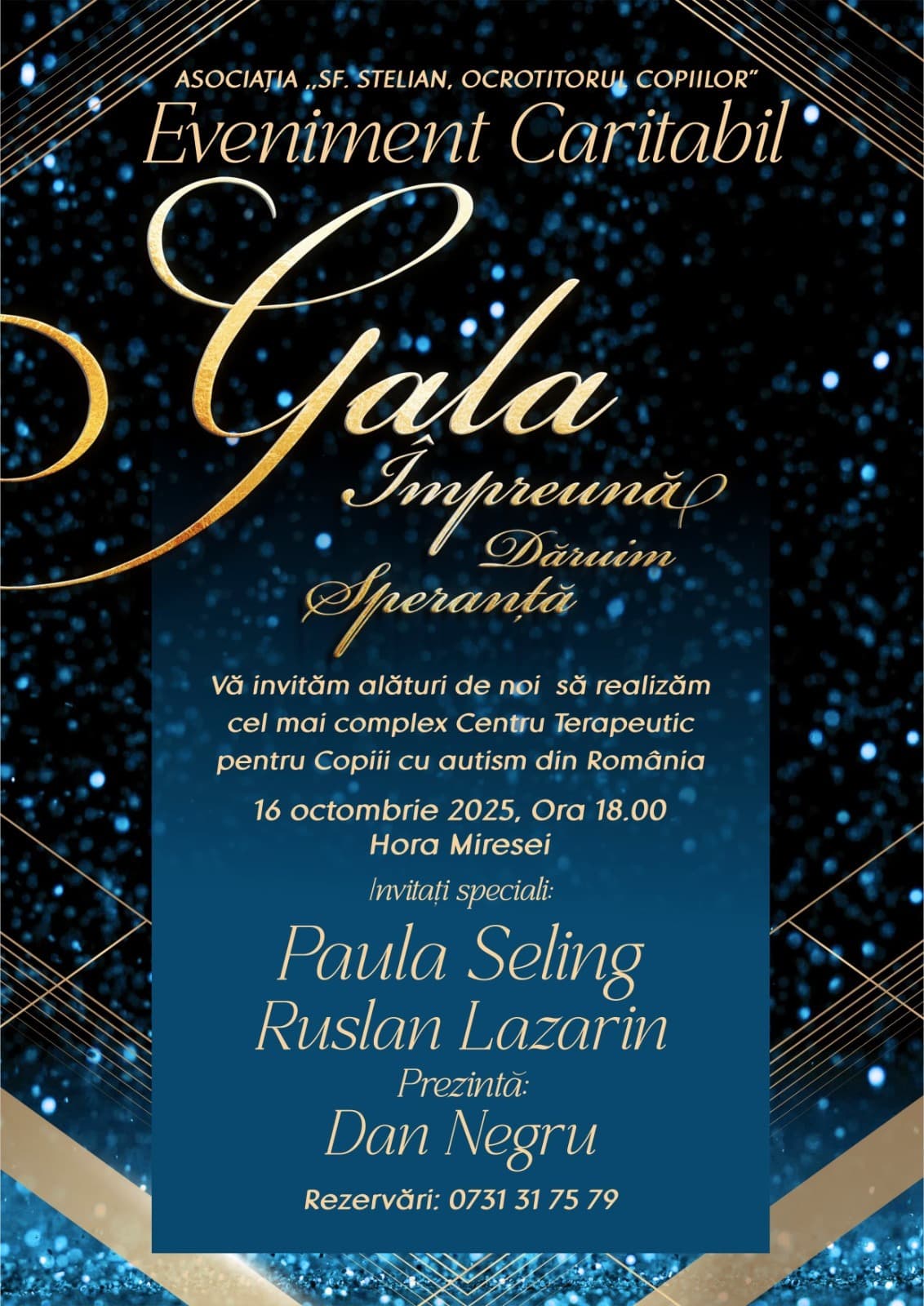 Gala Împreună Dăruim Speranță - 16 octombrie 2025