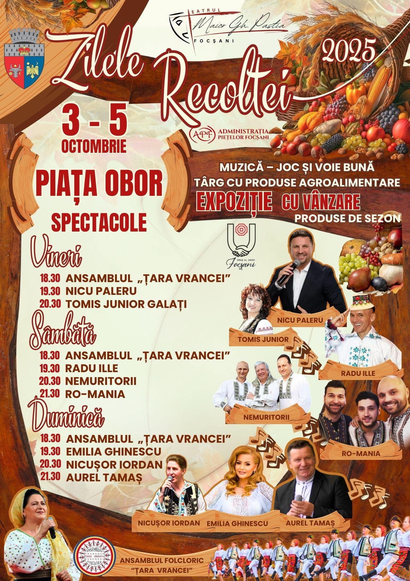 Zilele Recoltei 2025 la Focșani