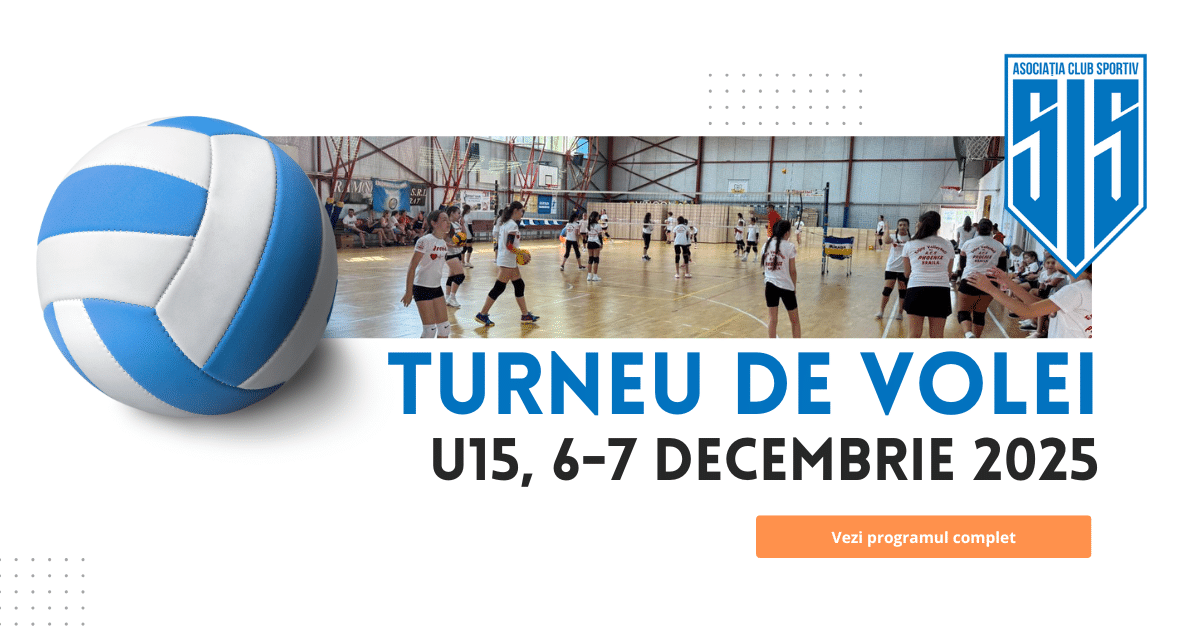INVITAȚIE - Turneu de volei feminin U15, 6-7 decembrie 2025